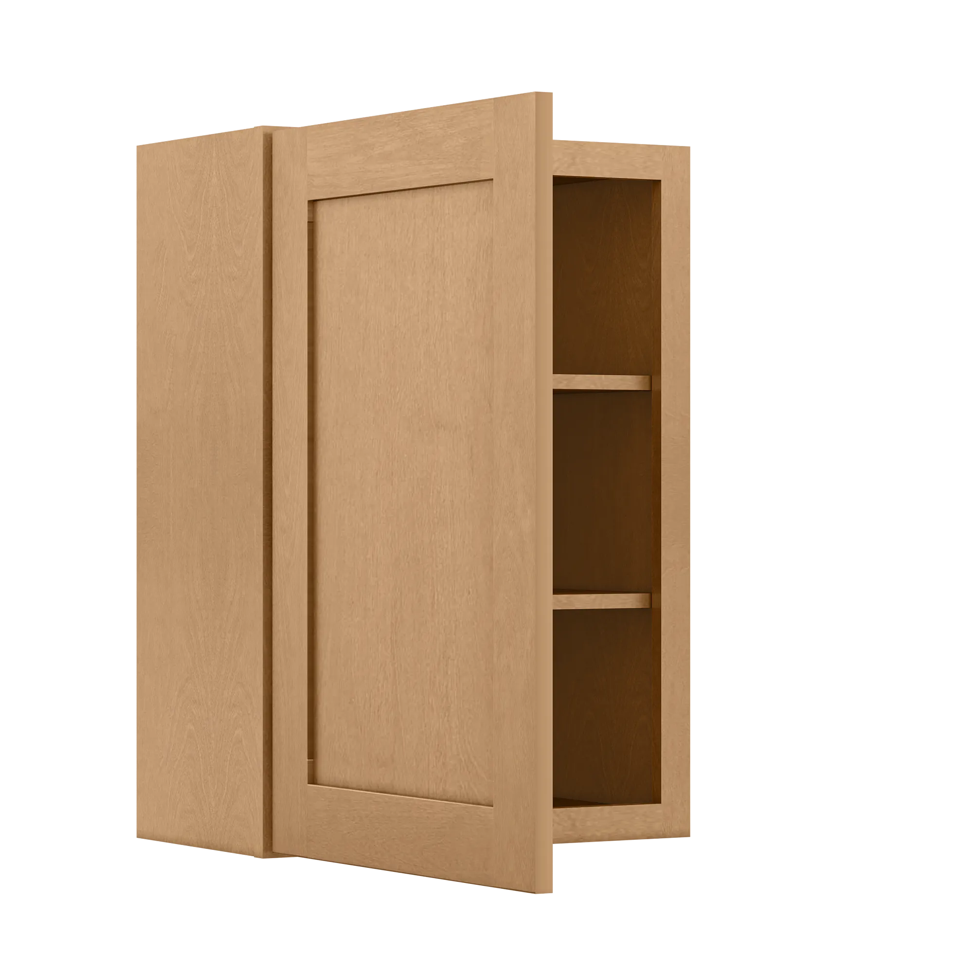 Wall Kitchen Cabinet W2130 Shaker Toffee LessCare 21 in. width 30 in. height 12 in. depth