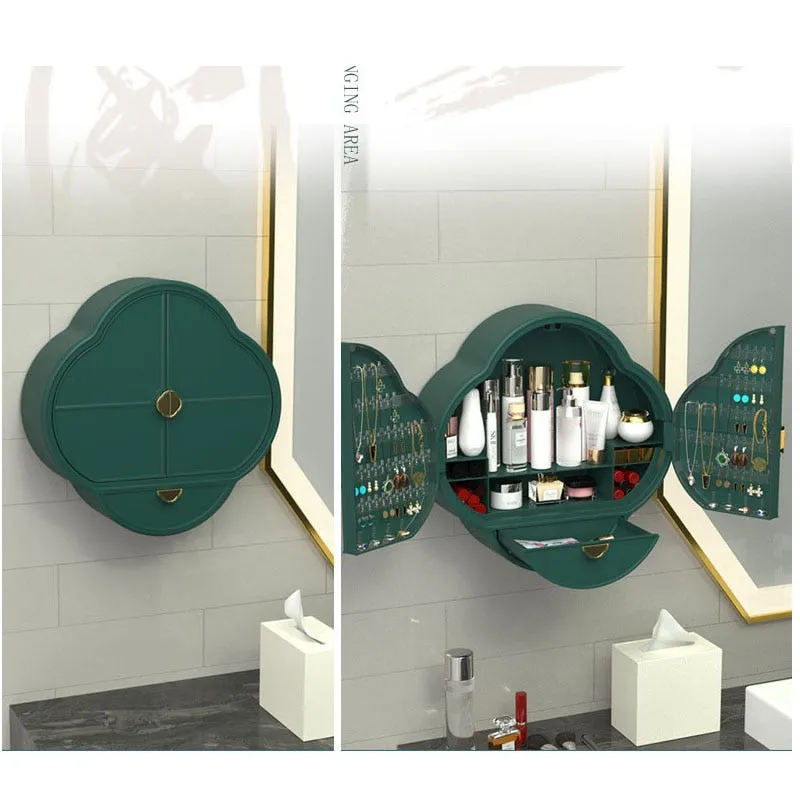 Wall-Mounted Jewelry/Makeup Organizer