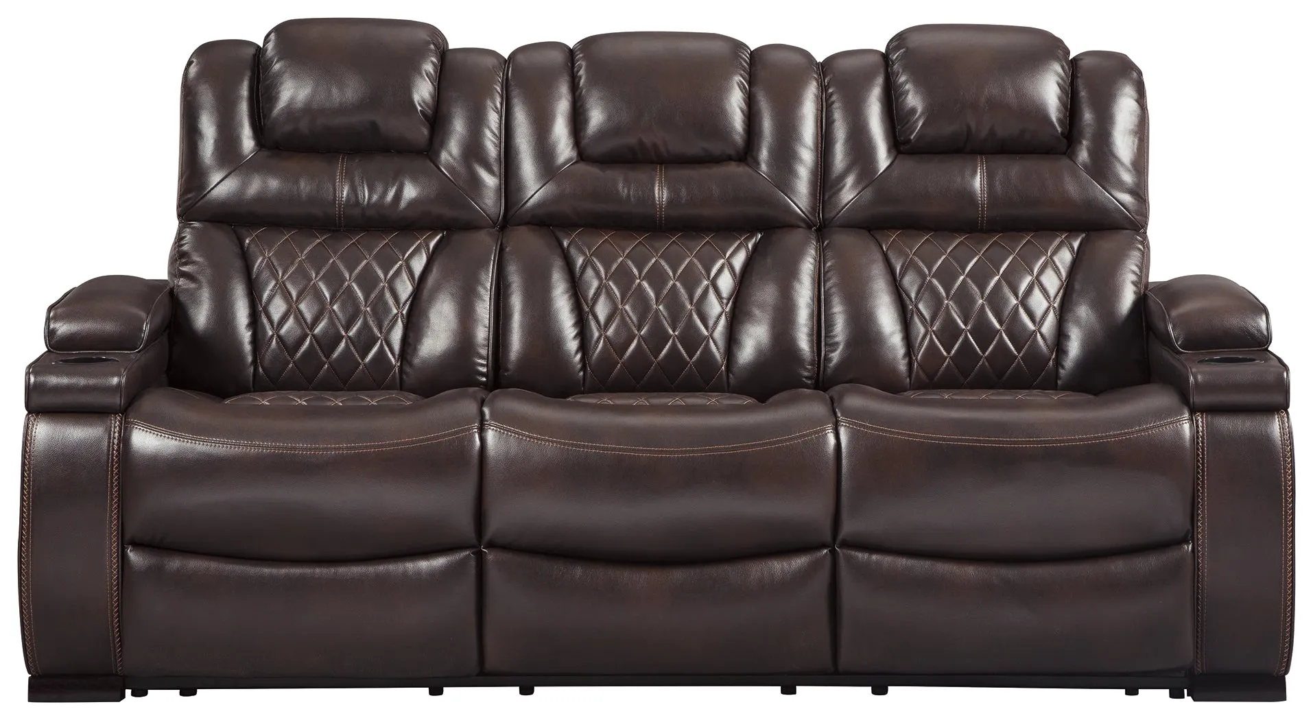 Warnerton Sofa, Loveseat and Recliner in Chocolate