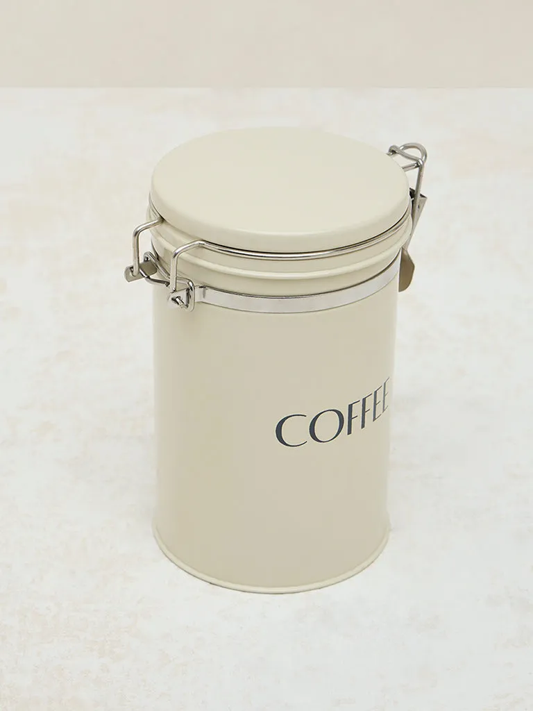 Westside Home Off-White Coffee Canister