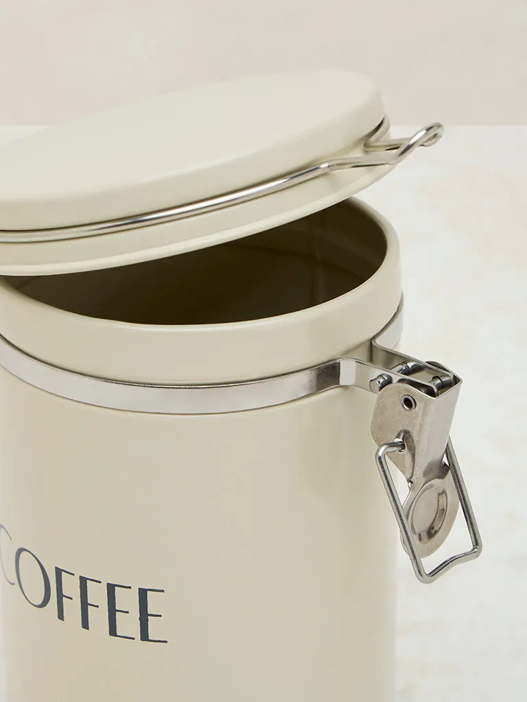 Westside Home Off-White Coffee Canister